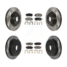 Load image into Gallery viewer, Front Rear Drill Slot Disc Brake Rotors Ceramic Pad Kit For Toyota 86 Subaru BRZ