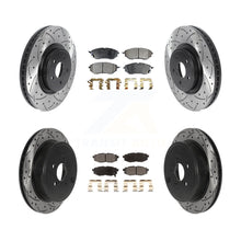 Charger l'image dans la galerie, Front Rear Drill Slot Disc Brake Rotor Ceramic Pad Kit For Subaru Outback Legacy
