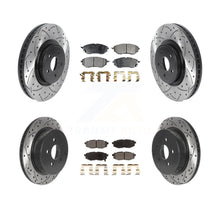 Charger l'image dans la galerie, Front Rear Drill Slot Brake Rotor Ceramic Pad Kit For 14-18 Subaru Forester 2.0L