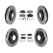 Charger l'image dans la galerie, Front Rear Drill Slot Brake Rotors Ceramic Pad Kit For Hyundai Sonata GAS engine