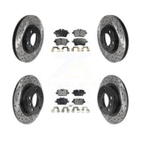 Front Rear Drilled Slot Brake Rotor & Ceramic Pad Kit For Mini Cooper Countryman