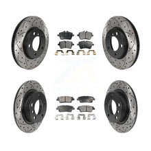 Charger l'image dans la galerie, Front Rear Drilled Slot Brake Rotor &amp; Ceramic Pad Kit For Mini Cooper Countryman
