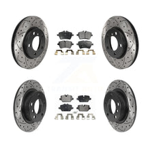 Load image into Gallery viewer, Front Rear Drilled Slot Brake Rotor &amp; Ceramic Pad Kit For Mini Cooper Countryman