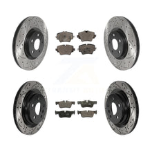 Load image into Gallery viewer, Front Rear Drill Slot Brake Rotor Ceramic Pad Kit For BMW X1 Mini Cooper X2 228i
