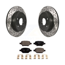 Load image into Gallery viewer, Rear Drill Slot Disc Brake Rotor Ceramic Pad Kit For Chevrolet Trax Buick Encore