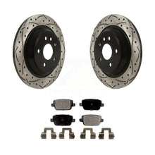 Load image into Gallery viewer, Rear Drilled Slot Disc Brake Rotor &amp; Ceramic Pad Kit For 2008-2011 Volvo S80 FWD