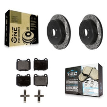 Charger l'image dans la galerie, Kit de plaquettes en céramique pour Rotor de frein à disque, fente de perçage arrière, pour Subaru BRZ Toyota 86 