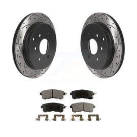 Kit de plaquettes en céramique pour Rotor de frein, fente de perçage arrière, pour INFINITI Nissan Armada QX80 QX56 