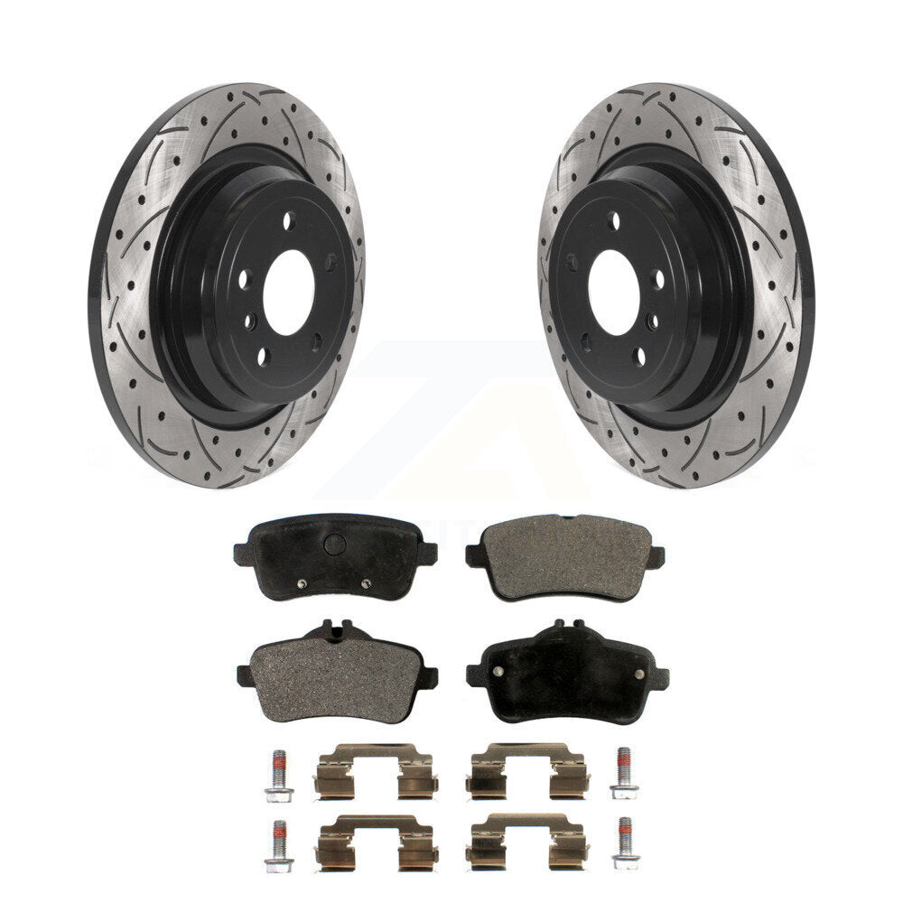 Kit de plaquettes en céramique pour Rotor de frein, fente de perçage arrière, pour mercedes-benz ML350 GLE350 ML250 