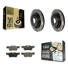 Load image into Gallery viewer, Rear Drill Slot Brake Rotor Ceramic Pad Kit For BMW X1 Mini Cooper Countryman X2