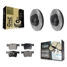 Charger l'image dans la galerie, Front Drilled Slot Brake Rotors Ceramic Pad Kit For BMW 335i xDrive 435i 328i GT