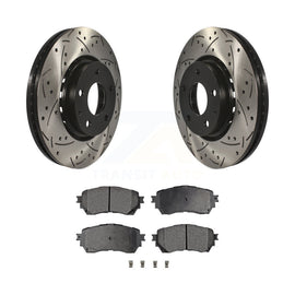 Front Drilled Slot Brake Rotor & Ceramic Pad Kit For Mazda 6 Naturally Aspirated