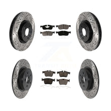 Load image into Gallery viewer, Front Rear Drilled Slot Brake Rotors Ceramic Pad Kit For Land Rover Range Evoque