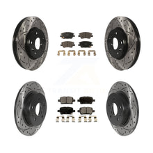 Charger l'image dans la galerie, Front Rear Drill Slot Brake Rotors Ceramic Pad Kit For Chevrolet Cruze Volt Bolt