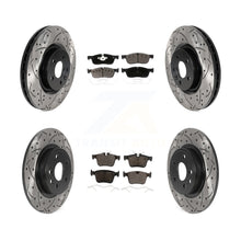 Charger l'image dans la galerie, Front Rear Drill Slot Brake Rotor Ceramic Pad Kit For Land Rover Discovery Sport