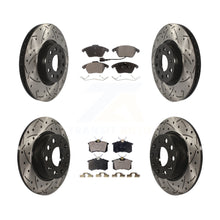 Charger l'image dans la galerie, Front Rear Drilled Slot Disc Brake Rotor &amp; Ceramic Pad Kit For Volkswagen Beetle