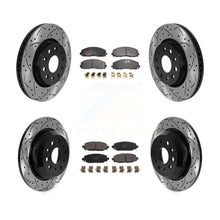 Charger l'image dans la galerie, Front Rear Drill Slot Disc Brake Rotor Ceramic Pad Kit For Jeep Wrangler Rubicon