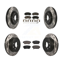Load image into Gallery viewer, Front Rear Drill Slot Brake Rotor Ceramic Pad Kit For Nissan Rogue Sport Qashqai