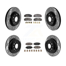 Charger l'image dans la galerie, Front Rear Drill Slot Brake Rotors Ceramic Pad Kit For 18-20 Jeep Wrangler Sport