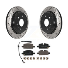 Load image into Gallery viewer, Rear Drill Slot Brake Rotors Ceramic Pad Kit For Chevrolet Silverado 1500 GMC XL