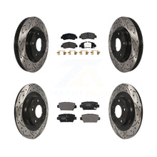 Charger l'image dans la galerie, Front Rear Drilled Slot Brake Rotor Ceramic Pad Kit For Mitsubishi Eclipse Cross