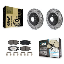 Load image into Gallery viewer, Front Drill Slot Brake Rotor Ceramic Pad Kit For Kia Soul 1.6L with Turbocharged
