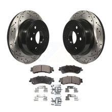 Load image into Gallery viewer, Rear Drilled Slot Disc Brake Rotor &amp; Ceramic Pad Kit For GMC Sierra 1500 Classic