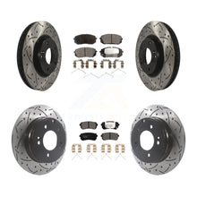 Load image into Gallery viewer, Front Rear Coated Drill Slot Disc Brake Rotor Ceramic Pad Kit For Hyundai Sonata