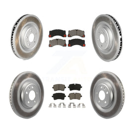 [Front+Rear] 2017 Porsche Macan S Premium Coated Rotors & Ceramic Pads Brake Kit For Max Braking