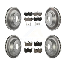 Charger l'image dans la galerie, Front Rear Coat Brake Rotor Ceramic Pad Kit (6Pc) For Porsche Cayenne Volkswagen