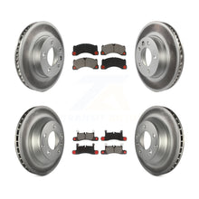 Load image into Gallery viewer, Front Rear Coated Brake Rotor Ceramic Pad Kit (6Pc) For 16-17 Volkswagen Touareg