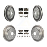 Front Rear Coated Brake Rotors Ceramic Pad Kit (6Pc) For Lexus GS350 IS300 IS350