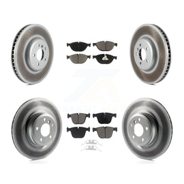 Front Rear Coat Brake Rotor Ceramic Pad Kit (6Pc) For BMW 750Li xDrive 750i 550i