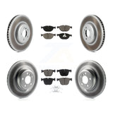 Front Rear Coat Brake Rotor Ceramic Pad Kit (6Pc) For BMW 750Li xDrive 750i 550i