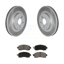 Charger l&#39;image dans la galerie, Front Coated Disc Brake Rotors And Ceramic Pads Kit For Subaru Crosstrek Impreza