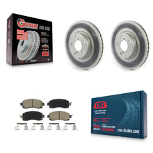 Load image into Gallery viewer, Front Coated Disc Brake Rotors And Ceramic Pads Kit For Subaru Impreza