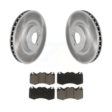 Charger l&#39;image dans la galerie, Front Coated Disc Brake Rotors And Ceramic Pads Kit For Land Rover Range Sport