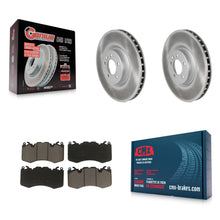 Charger l'image dans la galerie, Front Coated Disc Brake Rotors And Ceramic Pads Kit For Land Rover Range Sport