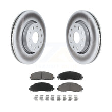 Charger l&#39;image dans la galerie, Front Coated Disc Brake Rotors And Ceramic Pads Kit For Jeep Wrangler Gladiator