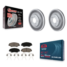 Load image into Gallery viewer, Front Coated Disc Brake Rotors And Ceramic Pads Kit For Honda Civic
