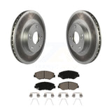 Front Coat Brake Rotors Ceramic Pad Kit For Honda Accord Civic Element Fit Acura