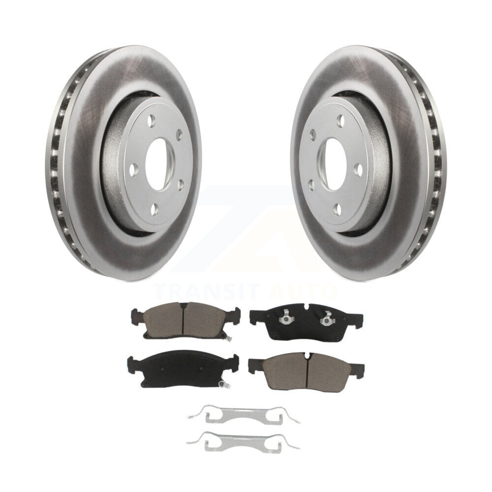 Front Coated Brake Rotor & Ceramic Pad Kit For Jeep Grand Cherokee Dodge Durango