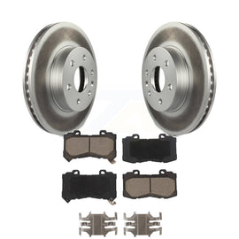 Front Coated Disc Brake Rotors Ceramic Pad Kit For Chevrolet Colorado GMC Canyon