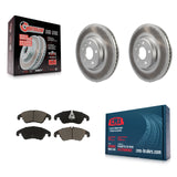 Front Coated Brake Rotor Ceramic Pad Kit For Audi A4 Q5 A5 Quattro A7 allroad A6