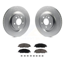 Charger l&#39;image dans la galerie, Front Coated Disc Brake Rotors And Ceramic Pads Kit For Ford Mustang