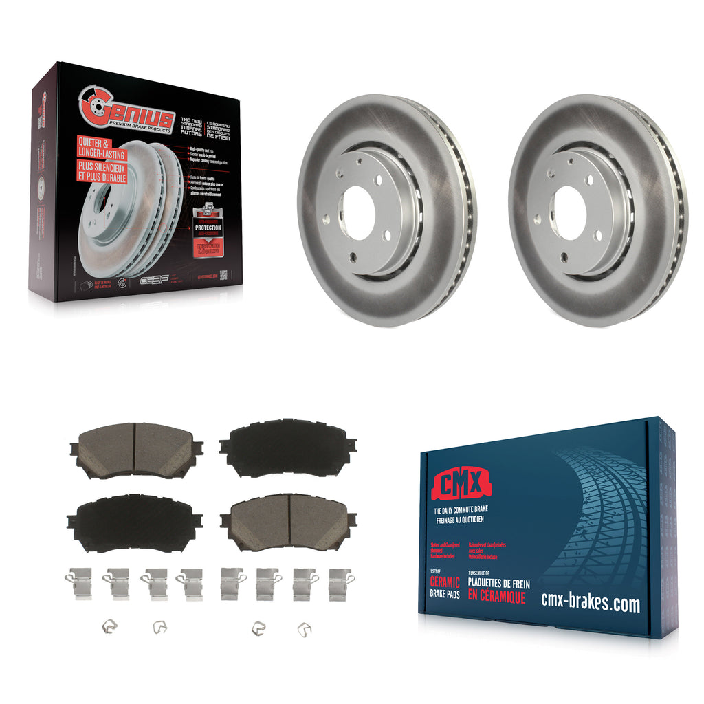 [Front] 19-21 Mazda 6 Naturally Aspirated Premium Coated Rotors & Ceramic Pads Brake Kit For Max Braking