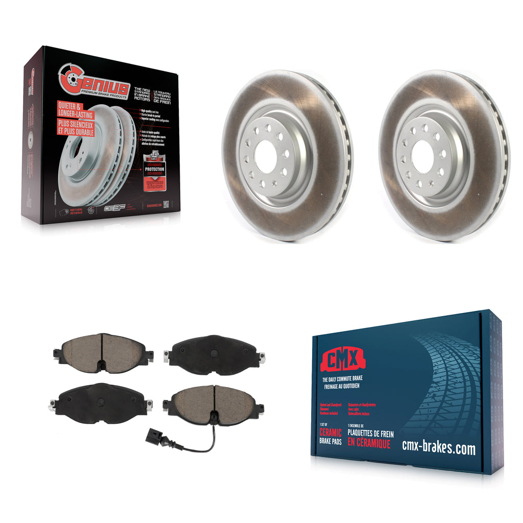 Front Coat Brake Rotor Ceramic Pad Kit For Volkswagen Golf Audi A3 Jetta Quattro