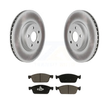 Load image into Gallery viewer, Front Coated Disc Brake Rotors And Ceramic Pads Kit For Ford Transit Connect