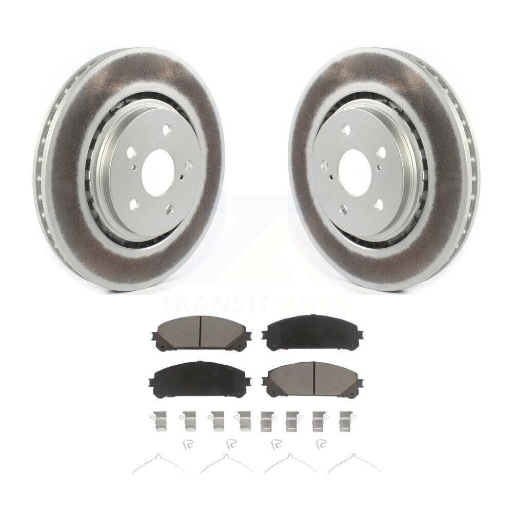 Front Coat Disc Brake Rotor Ceramic Pad Kit For Lexus RX350 RX450h Toyota RX350L