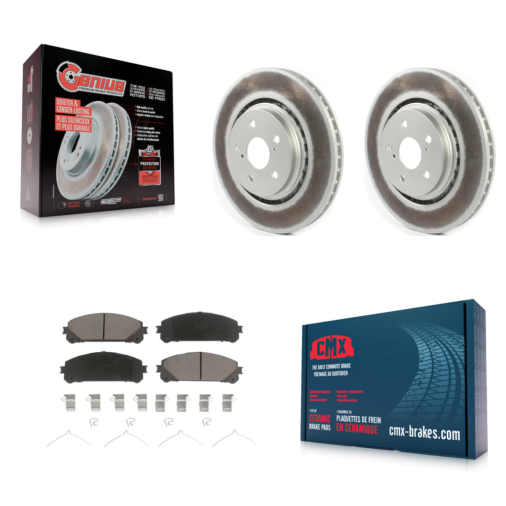 Front Coat Disc Brake Rotor Ceramic Pad Kit For Lexus RX350 RX450h Toyota RX350L